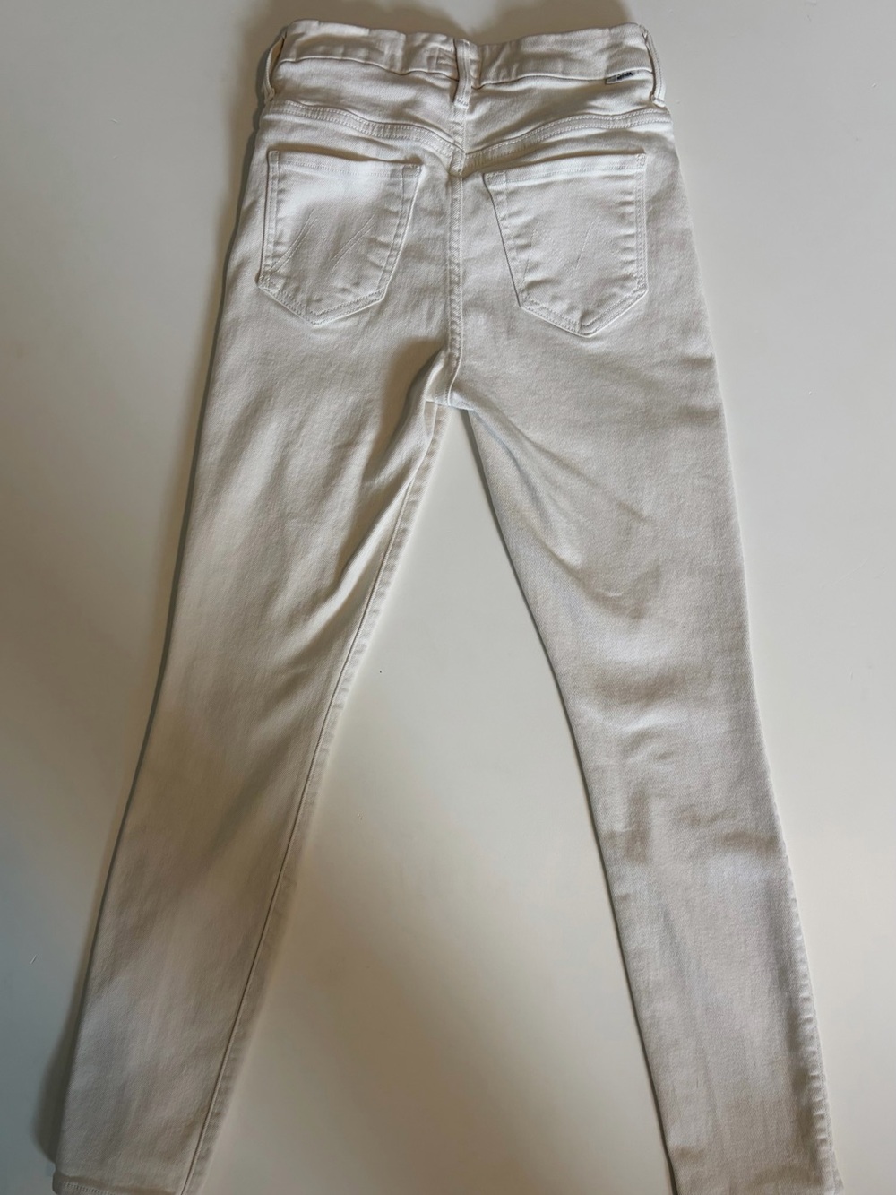 MOTHER Off-White Skinny Jeans